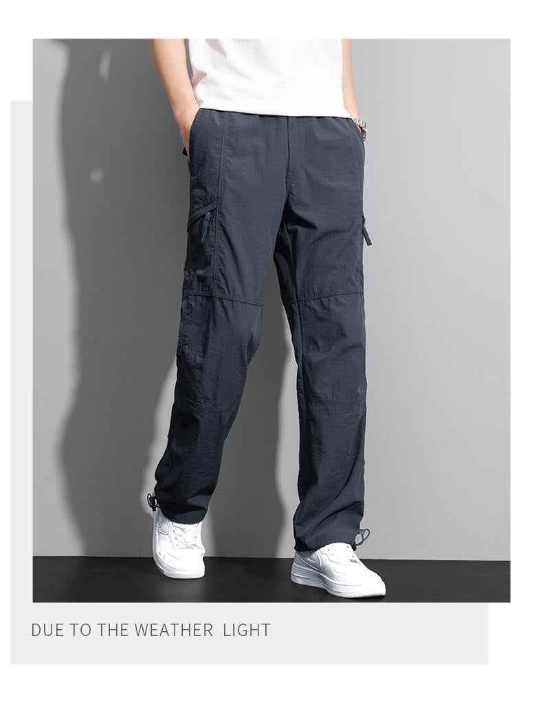 Thin Overalls Men's Casual Loose Ultrathin Khaki Straight MuddyStock