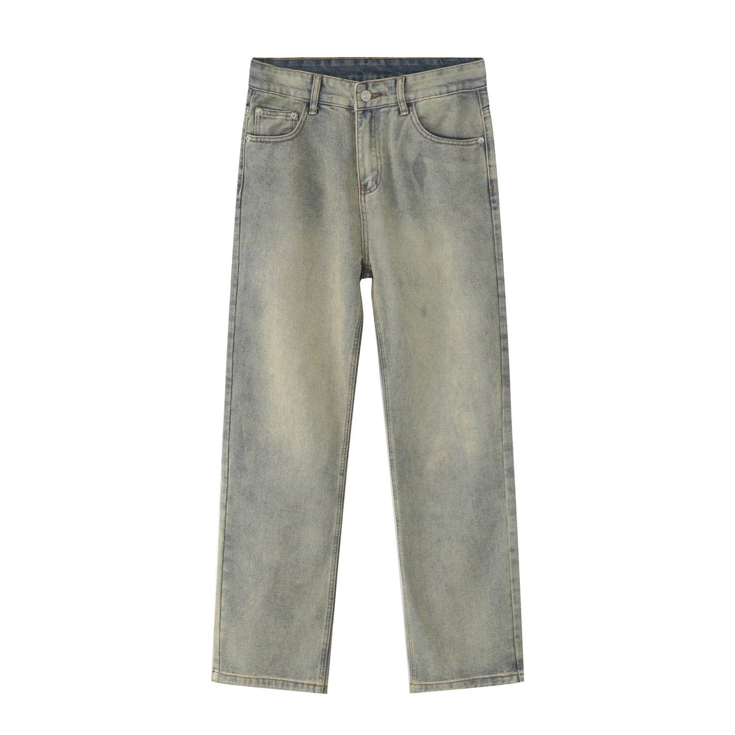 Men's Casual All-matching Loose Japanese Style Casual Trousers Mud Yellow MuddyStock