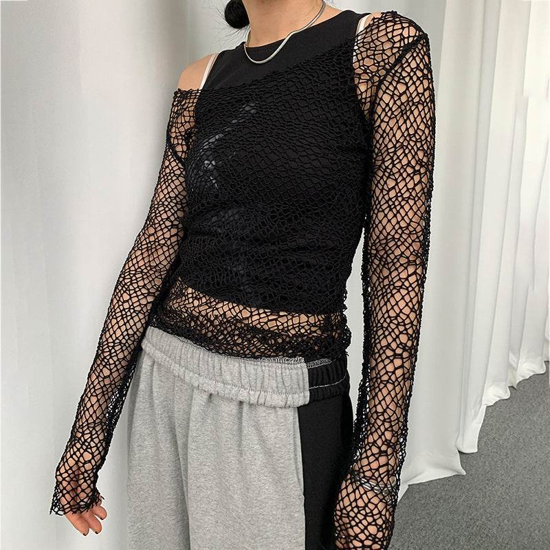 Women's Fashion Irregular Long Sleeve Top MuddyStock