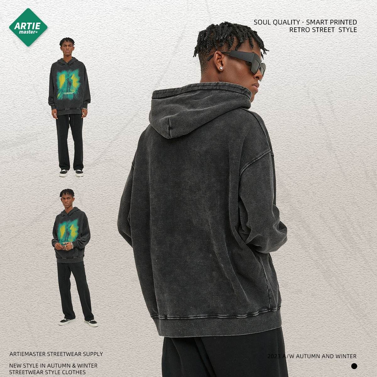 Oversize Loose and Worn Men's Hoodie | MuddyStock Originals MuddyStock