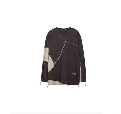 Contrasting color long-sleeve hooded sweatshirt For Men MuddyStock