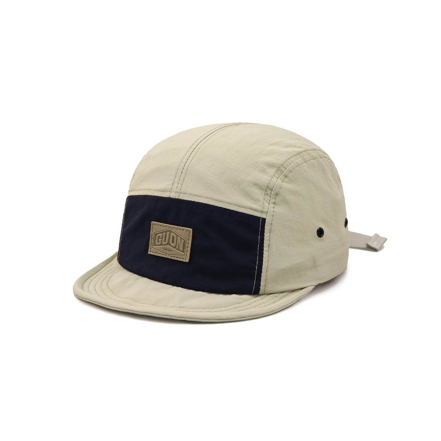 Retro Color Matching Outdoor Four Seasons Soft Brim Baseball Cap Beige Adjustable MuddyStock