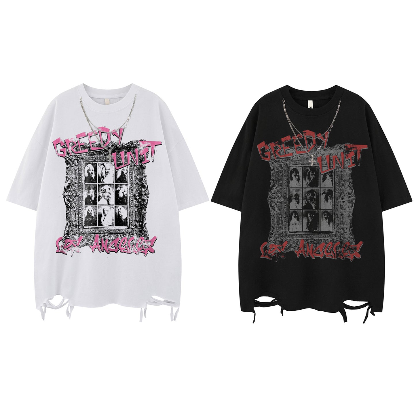 Streetwear Design Necklace Short Sleeve T-Shirt For Men | MuddyStock Originals MuddyStock