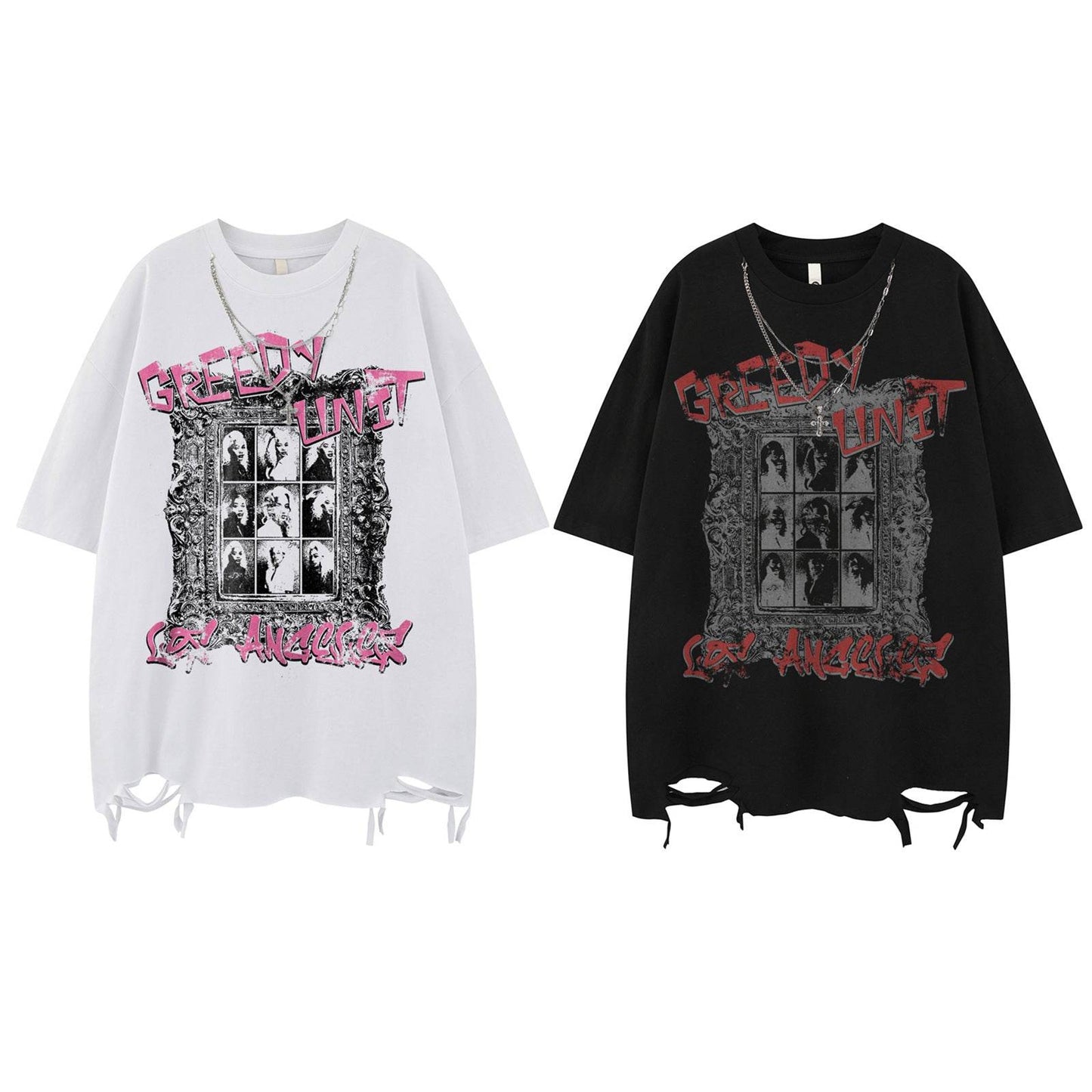 Streetwear Design Necklace Short Sleeve T-Shirt For Men | MuddyStock Originals MuddyStock