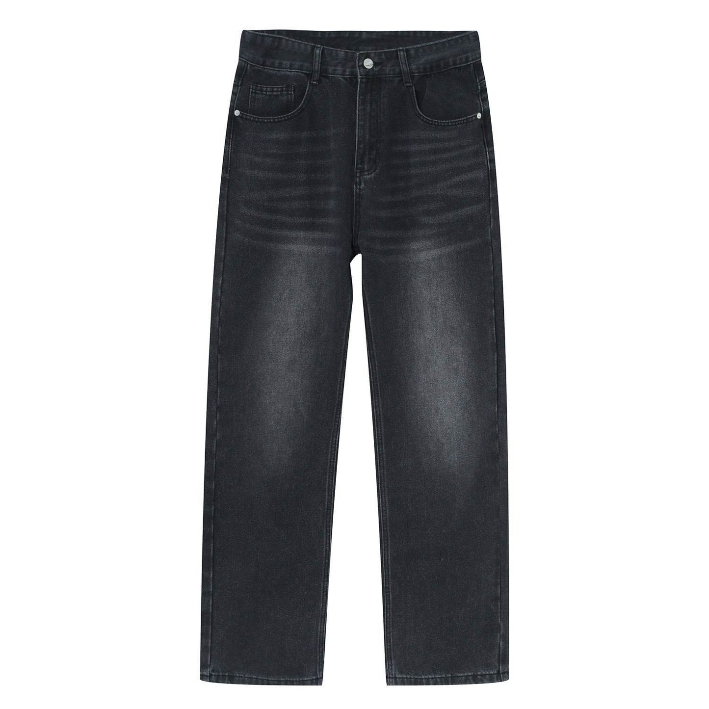 Men's Casual All-matching Loose Japanese Style Casual Trousers Black And Gray MuddyStock