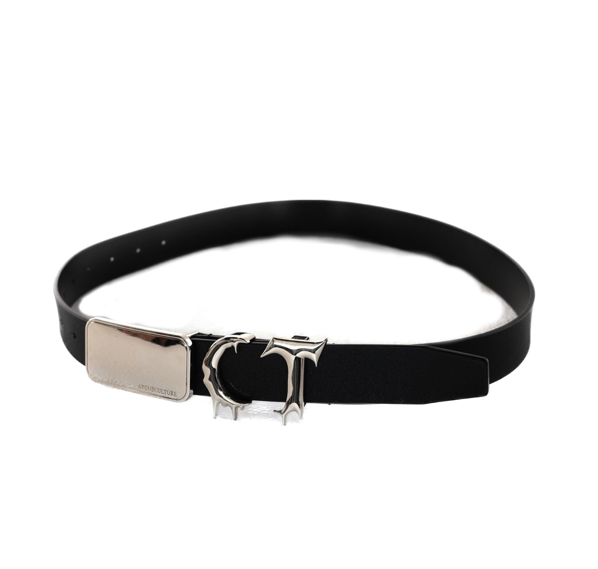Metal Irregular Stitching Design Trendy Belt Men And Women
