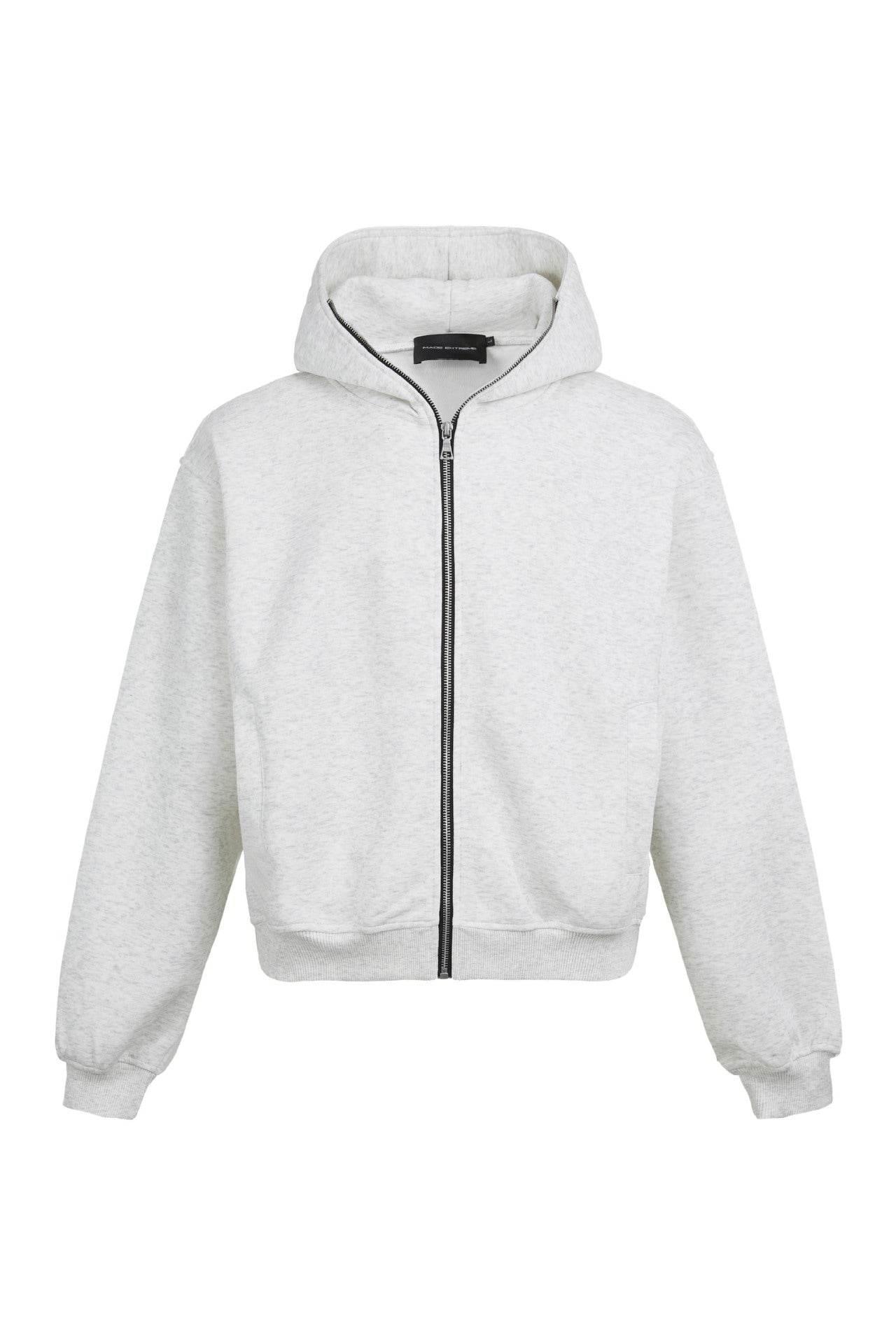 Street Simple High-End Boxy Hoodie For Men And Women | MuddyStock Originals 241152-Flower Gray