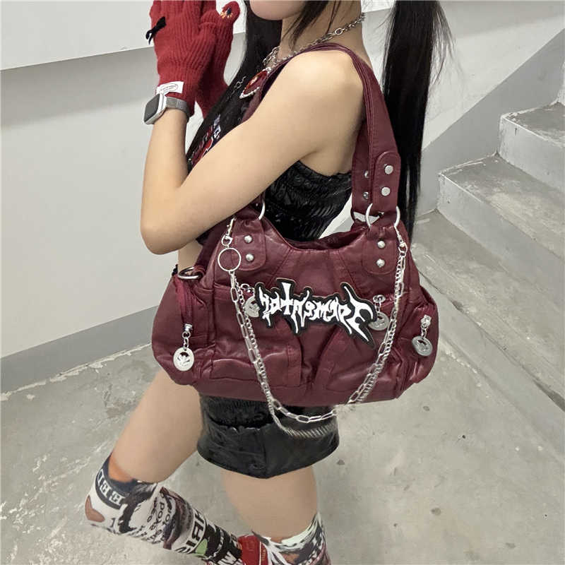One Shoulder Niche Letter Crossbody Bag