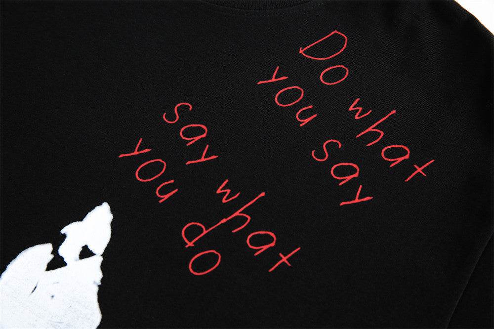 Fashion Letter Print Short-sleeve T-shirt For Men And Women MuddyStock
