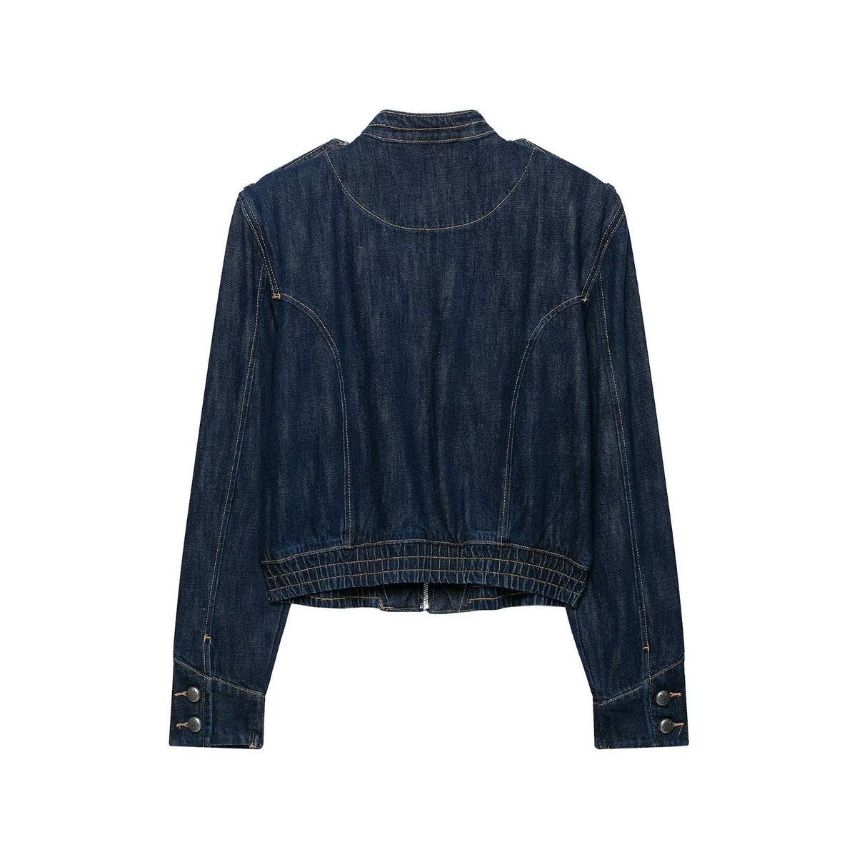 Button embellished denim jacket for women | MuddyStock Originals