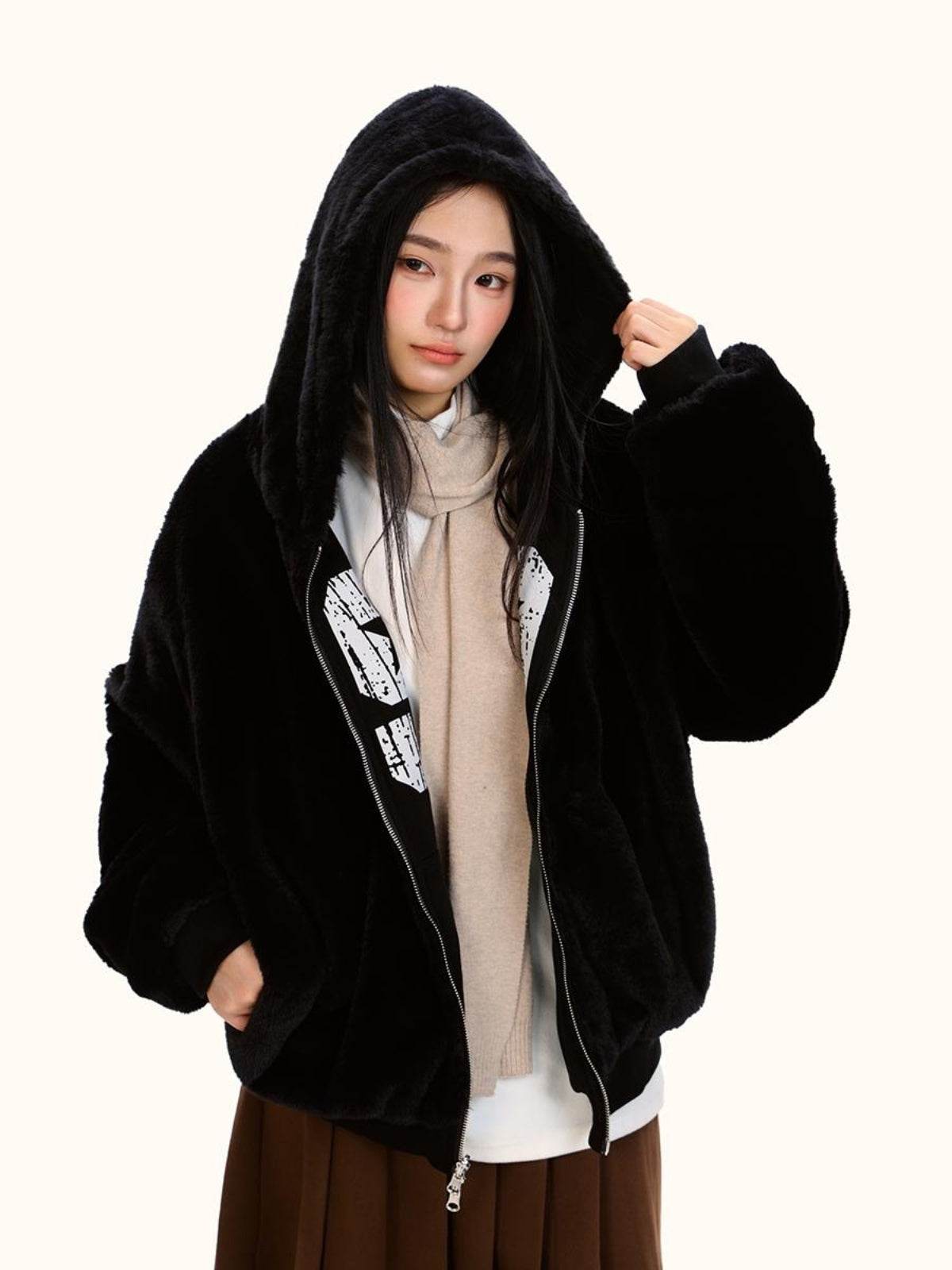 Loose Double-sided Wear Velvet Padded Thickened Sweater For Women MuddyStock