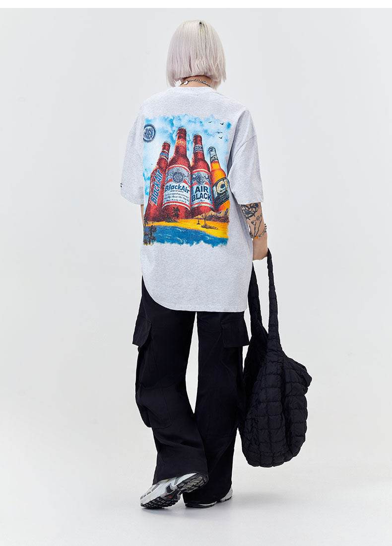 Street Women's Wear Spoof Beer Vintage T-shirt MuddyStock