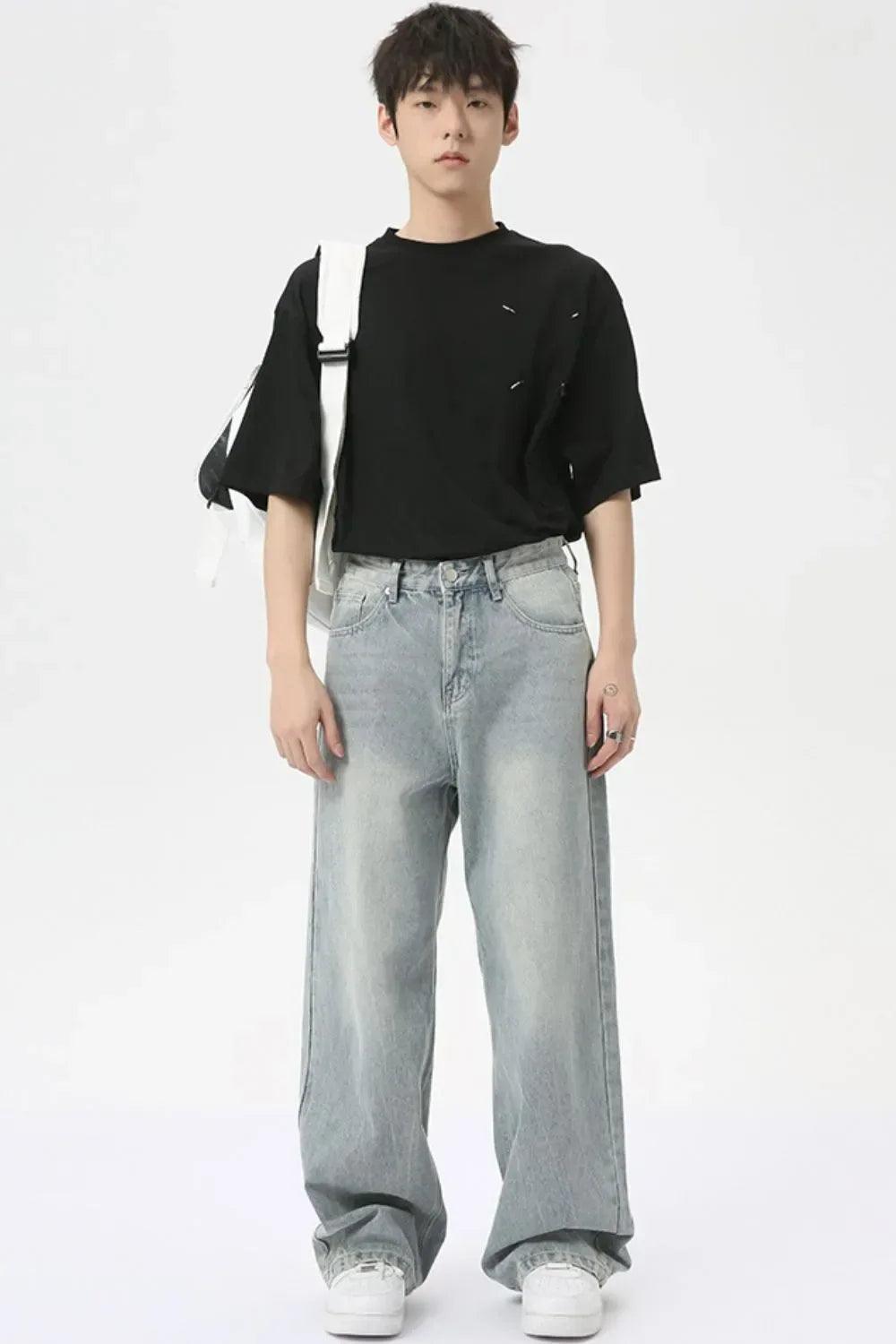 Wide Leg Jeans with Pockets For Men | MuddyStock Originals