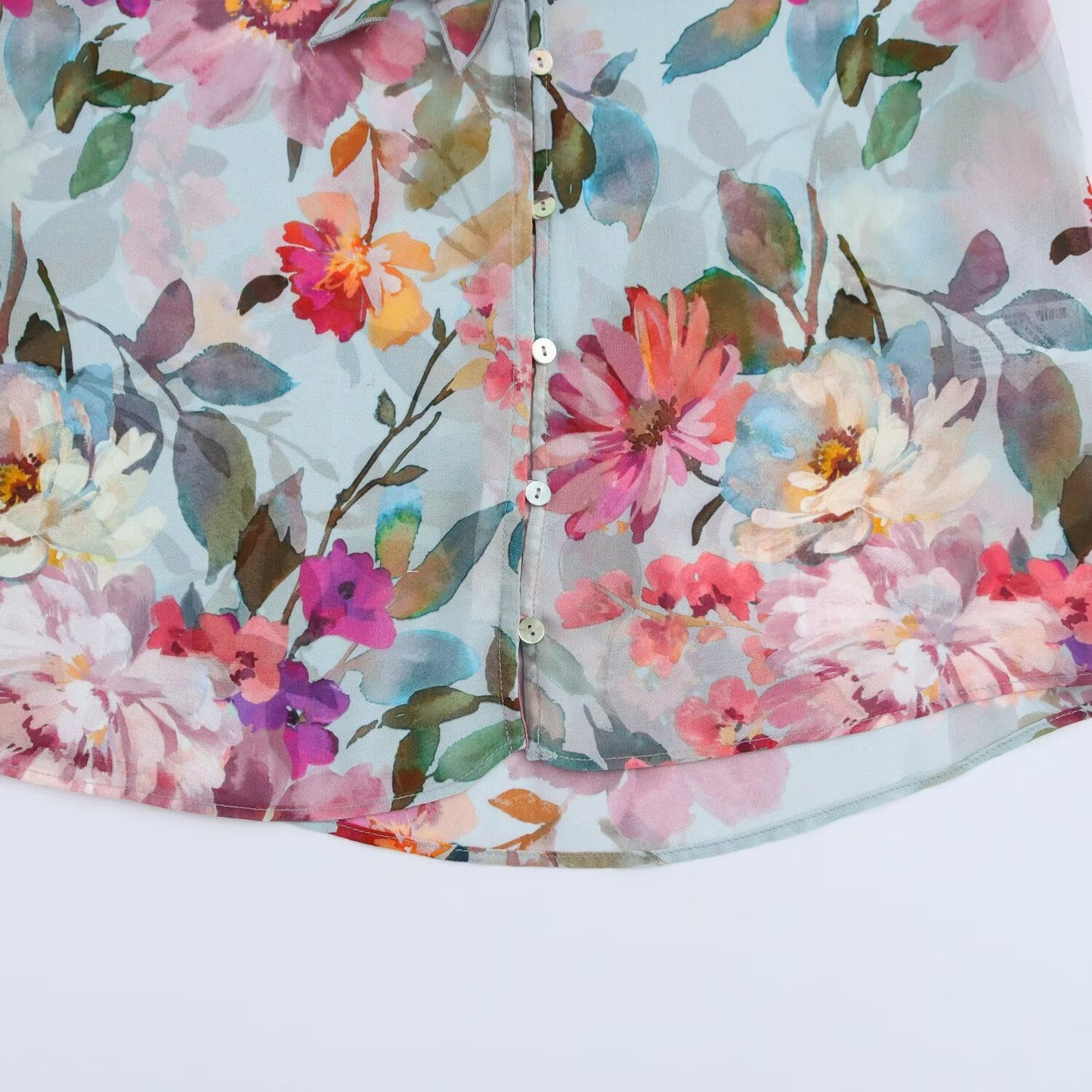 Bow embellished floral print long sleeved top for women | MuddyStock Originals MuddyStock