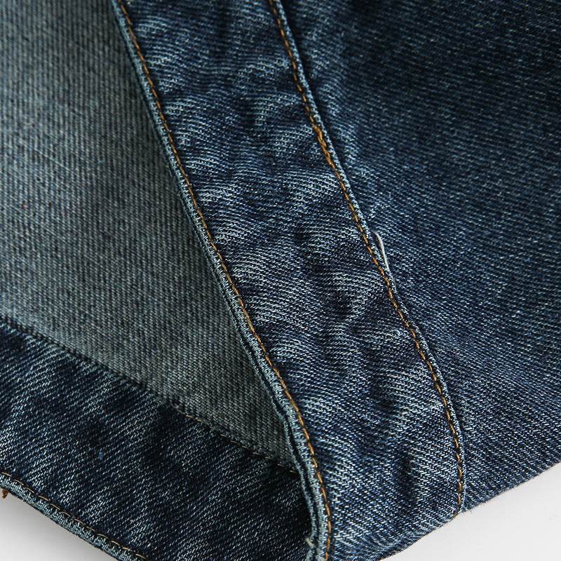 Polo Collar Japanese-style Retro Washed Denim Jacket For Men And Women MuddyStock