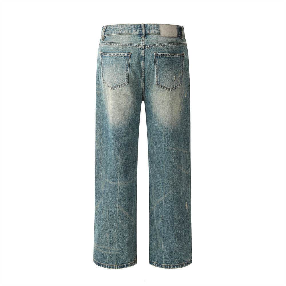 Retro Distressed Jeans For Men MuddyStock