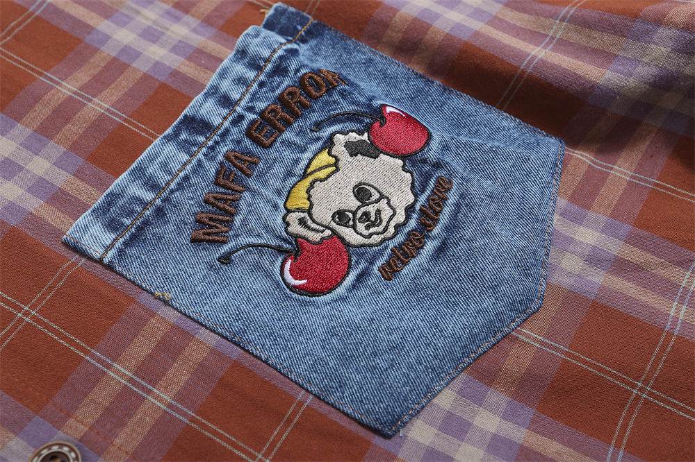 Plaid Loose Short Sleeve Shirt For Men And Women MuddyStock