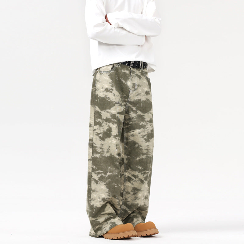 All-matching Baggy Straight Trousers For Men MuddyStock All Products