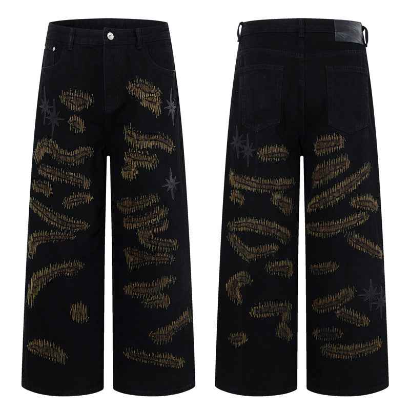 Straight Leg Wide Leg Jeans For Men | MuddyStock Originals