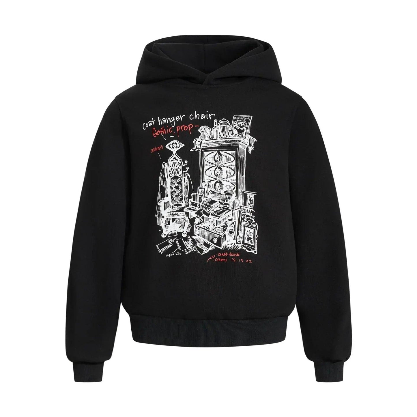 Thick air layer hoodie for men and women | MuddyStock Originals Black