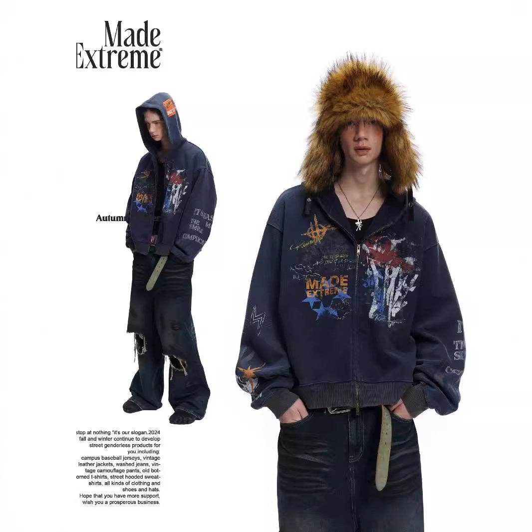 Street Hip Hop Graffiti Hoodie for Men and Women | MuddyStock Origials MuddyStock