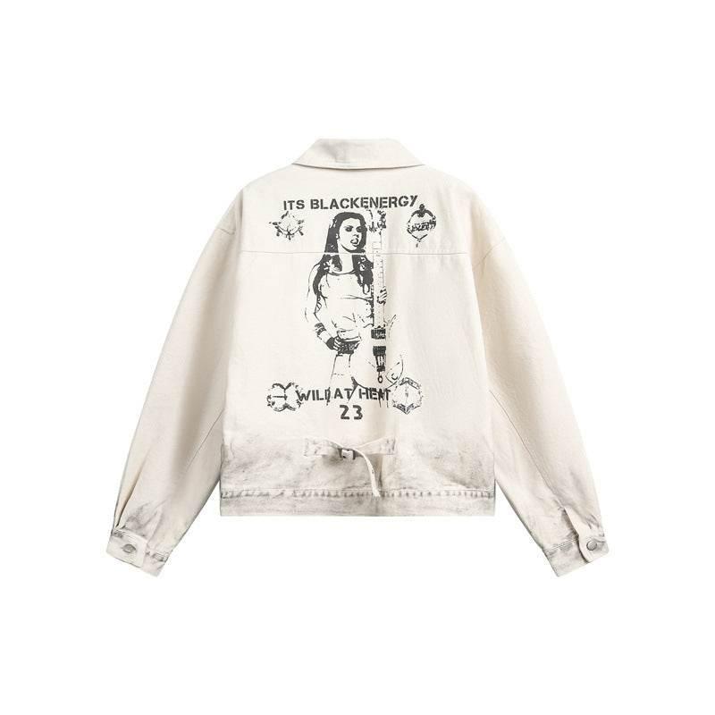 Washed Tie-Dye Retro Jacket Men And Women | MuddyStock Originals