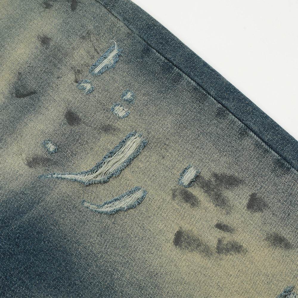 Distressed Dirty Ripped Jeans For Men MuddyStock