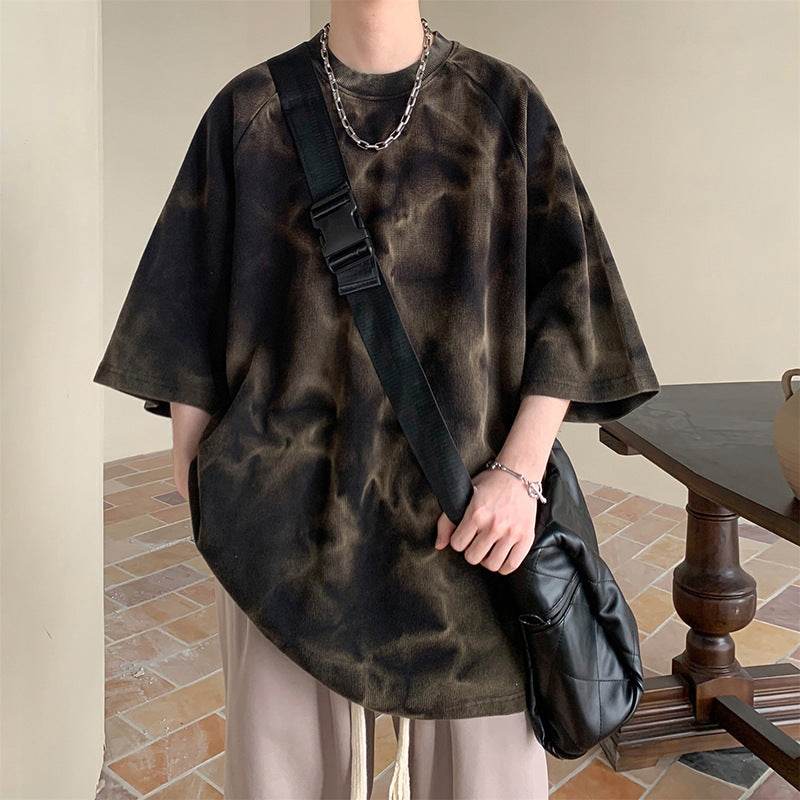 Retro T-Shirt Trendy Loose Men MuddyStock