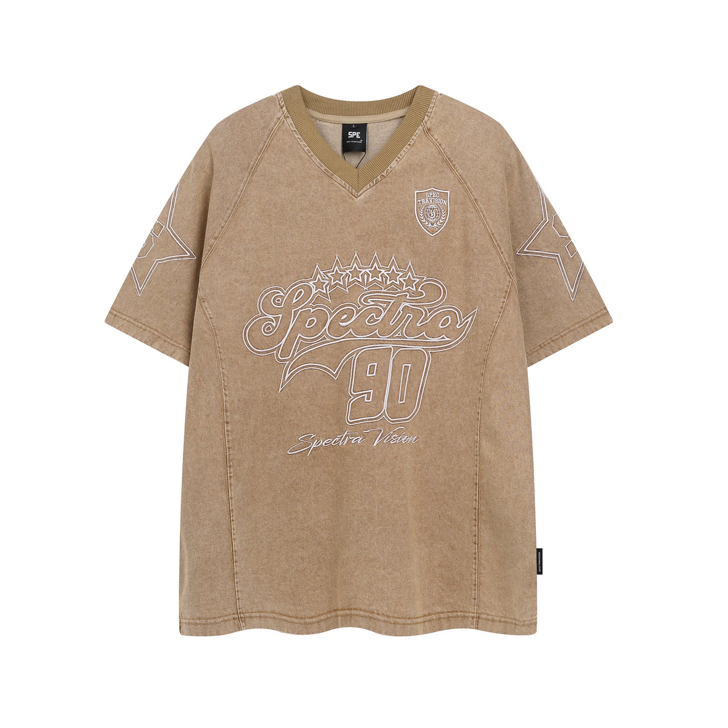 Washed Loose Short Sleeve T-Shirt for Men and Women | MuddyStock Originals Khaki MuddyStock