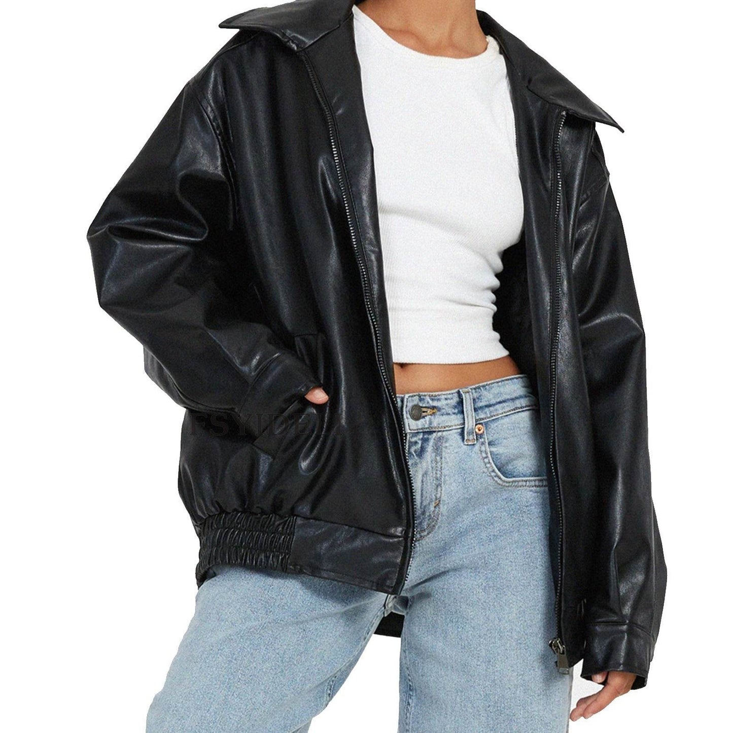 Leather Coat For Women MuddyStock