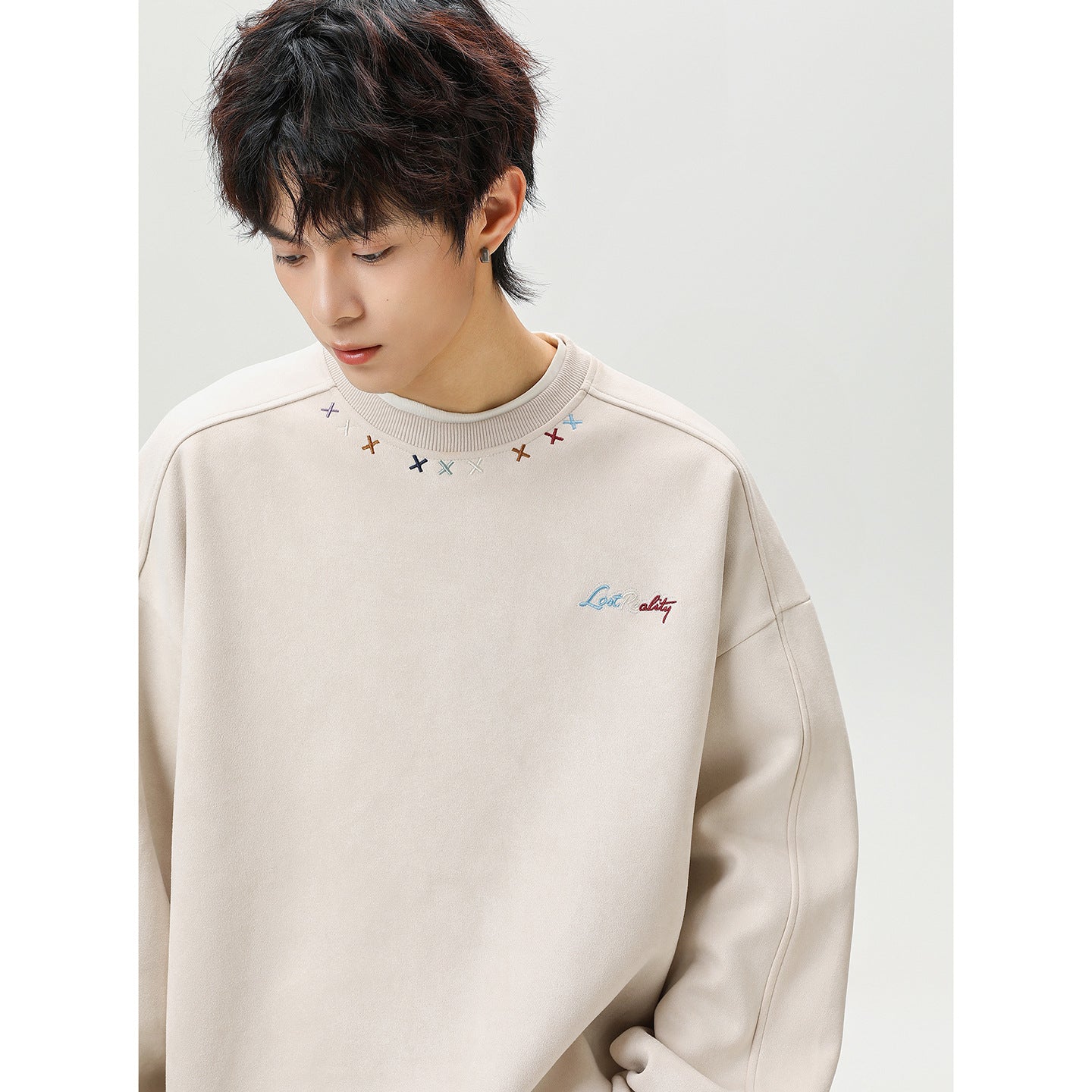 Round neck sweatshirt men's embroidered pullover | MuddyStock Originals MuddyStock
