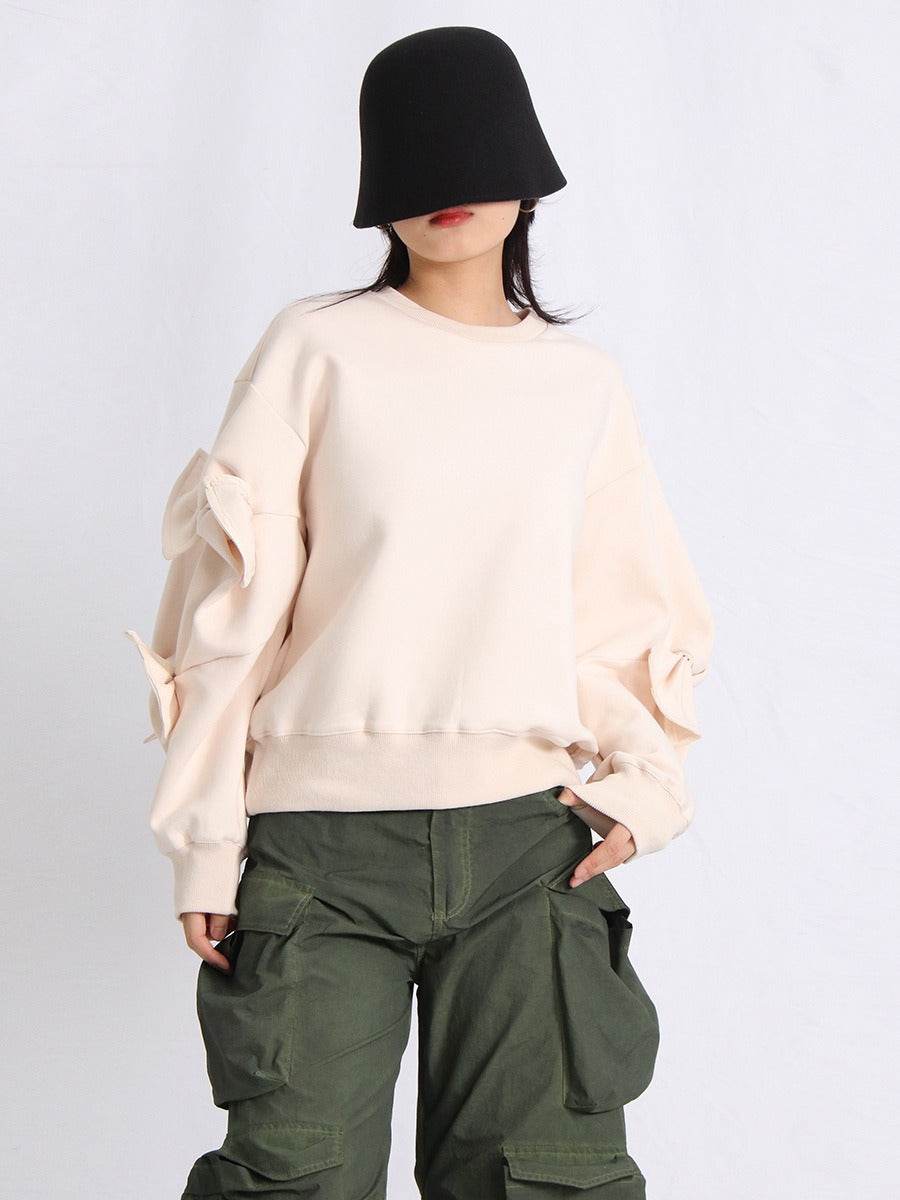 Patchwork Bow Sweatshirts For Women | MuddyStock Originals MuddyStock