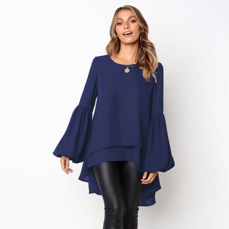 Women Chiffon Ruffled Tops Blouse | MuddyStock Originals MuddyStock