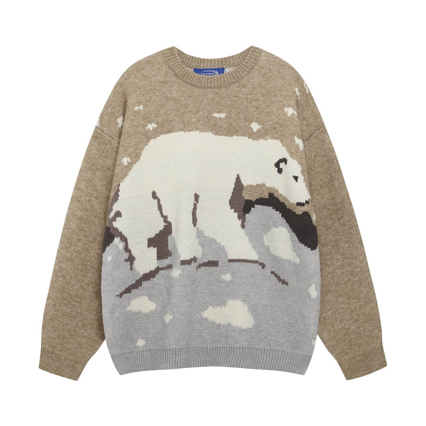 Polar Bear Jacquard Crew Sweater For Men And Women | MuddyStock Originals MuddyStock