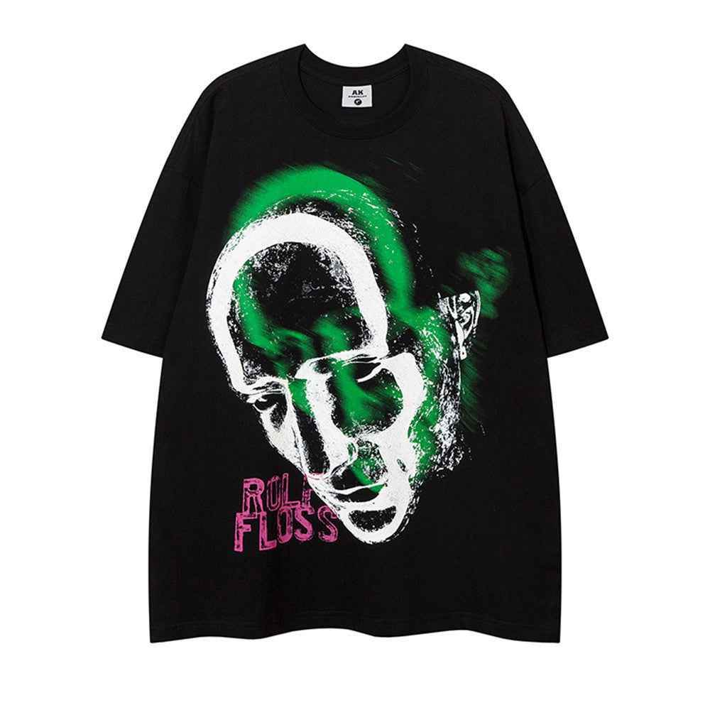 Casual Summer Round Neck Half Sleeve T-Shirt For Men And Women Black MuddyStock