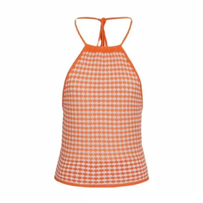 Ladies Sleeveless Knitted Top