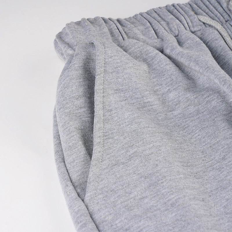 Autumn Sports Style Elastic Waistband Lace-up Casual Trousers MuddyStock