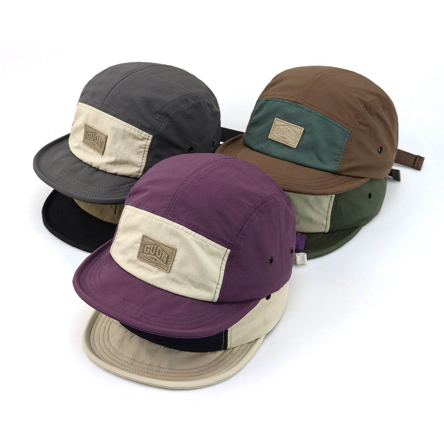 Retro Color Matching Outdoor Four Seasons Soft Brim Baseball Cap MuddyStock