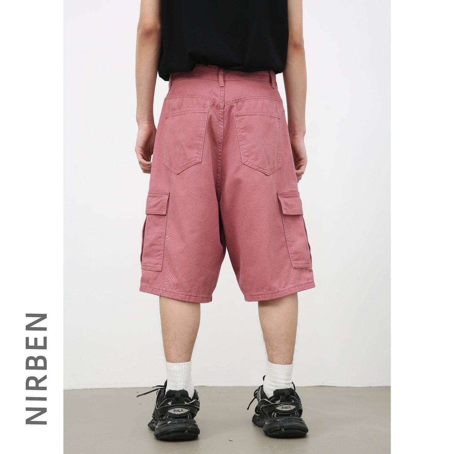 Straight Wide-leg Denim Shorts For Men And Women MuddyStock