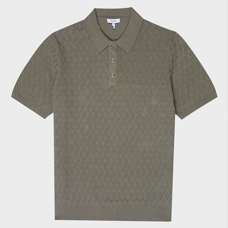 Texture Stitching POLO Short-sleeved Sweater MuddyStock