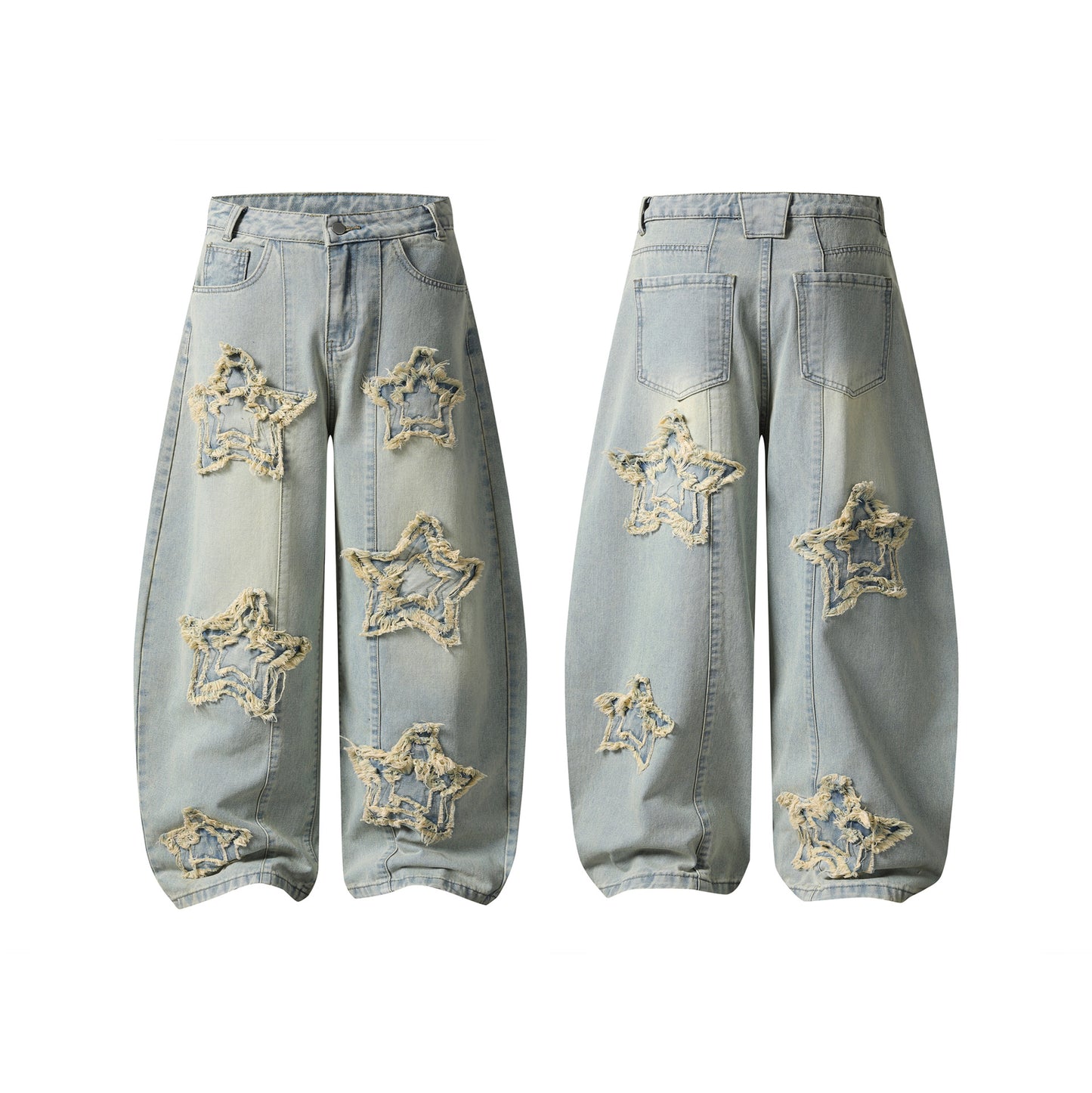 Frayed Star Wide Leg Pants for Women | MuddyStock Originals
