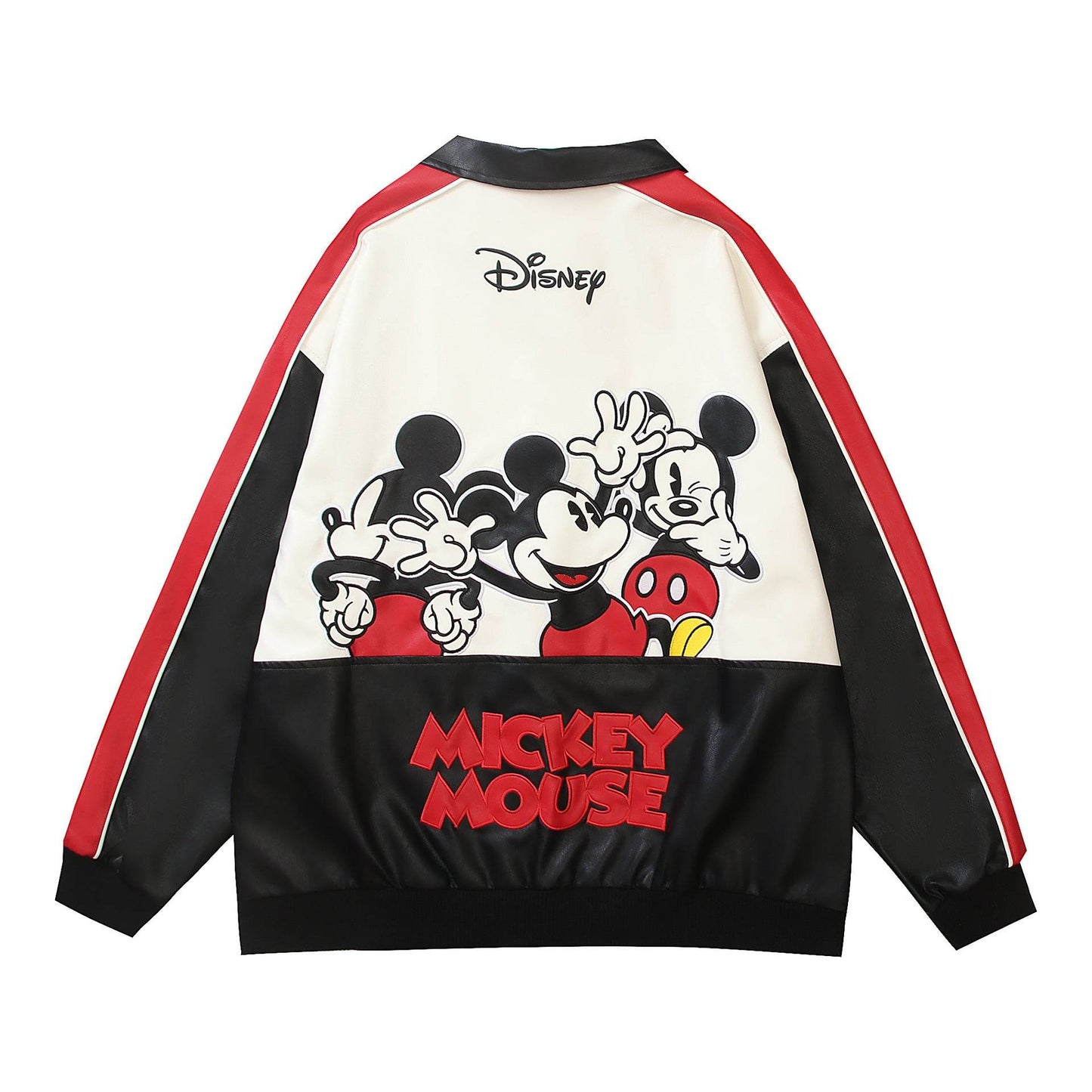 Cartoon Embroidery Turn-Down Collar Jacket For Men And Women MuddyStock