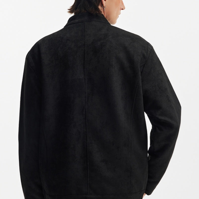 Short Men's Suede Jacket