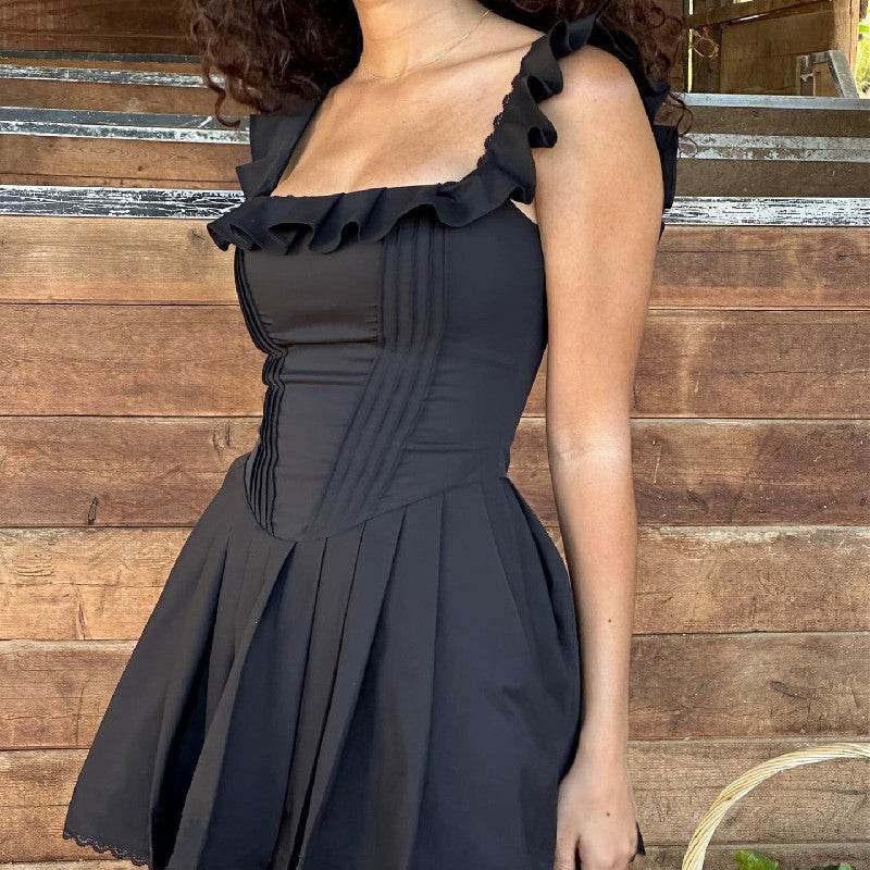Fashion Fishbone Corset Dress Women MuddyStock
