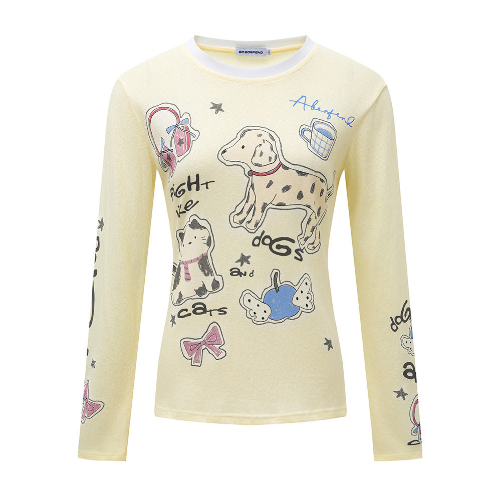 Long Sleeve T-Shirt For Women | MuddyStock Originals Apricot eprolo