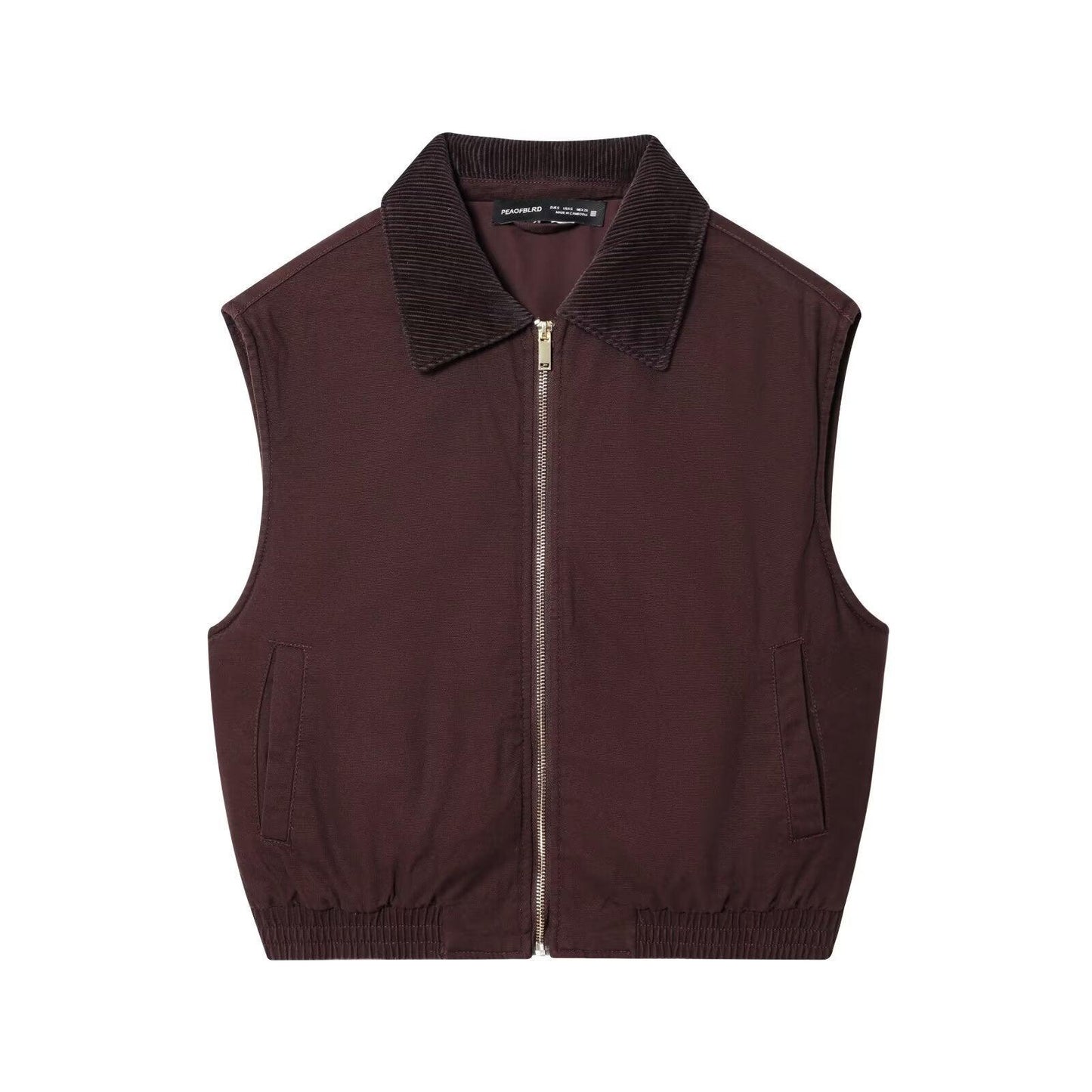 Corduroy collar vest for women | MuddyStock Originals