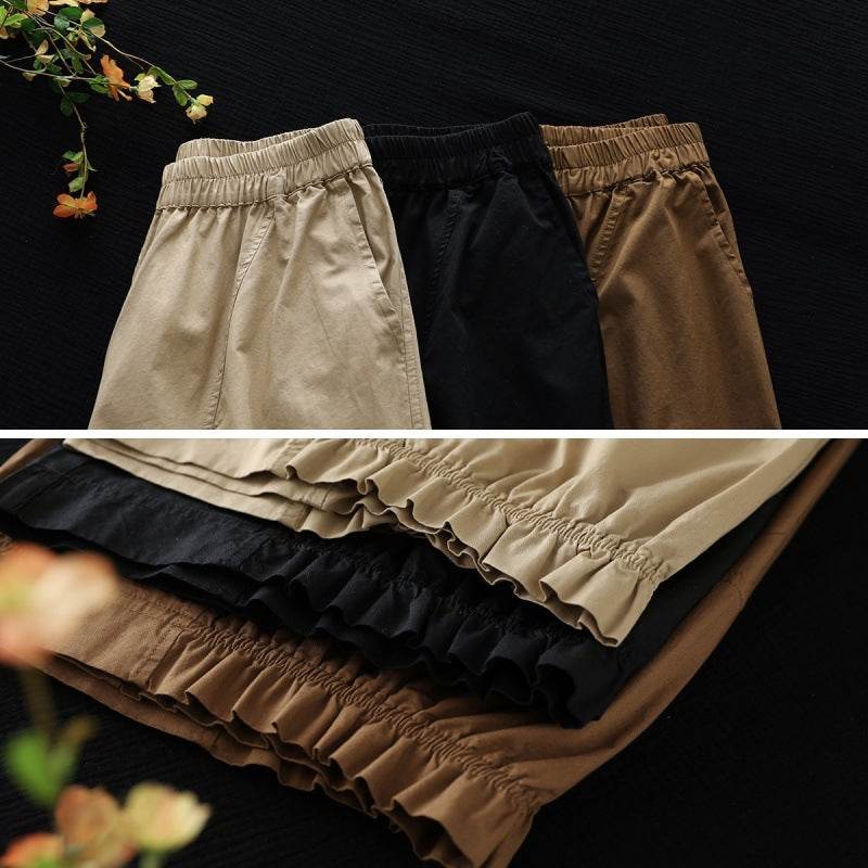 Plus Size All-matching Youthful-looking Wide-leg Pants For Women MuddyStock