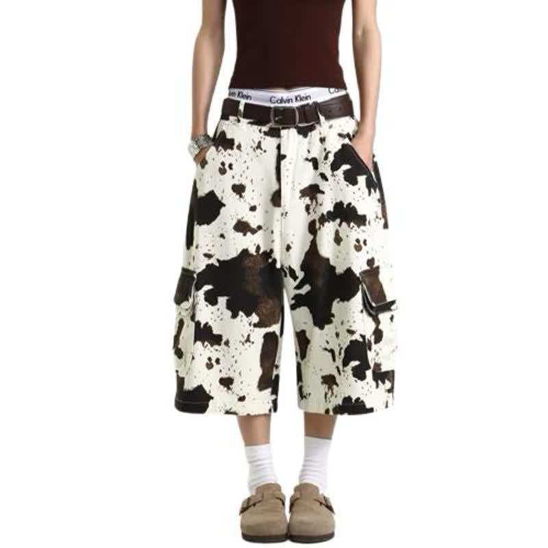 Lazy Loose High-Waisted Wide-Leg Short Pants For Women | MuddyStock Originals