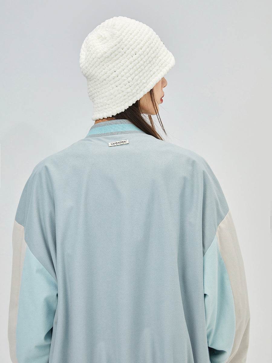 Trendy Jacket With Contrast Color Stitching For Women MuddyStock