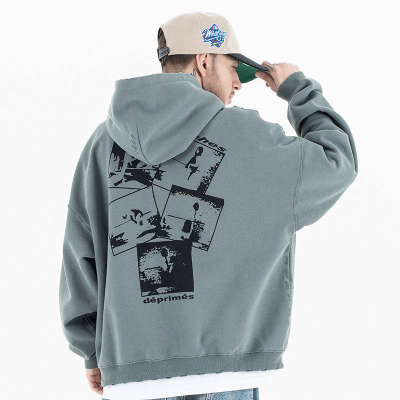 Men's Melancholic Retro Hooded Sweatshirt | MuddyStock Originals MuddyStock